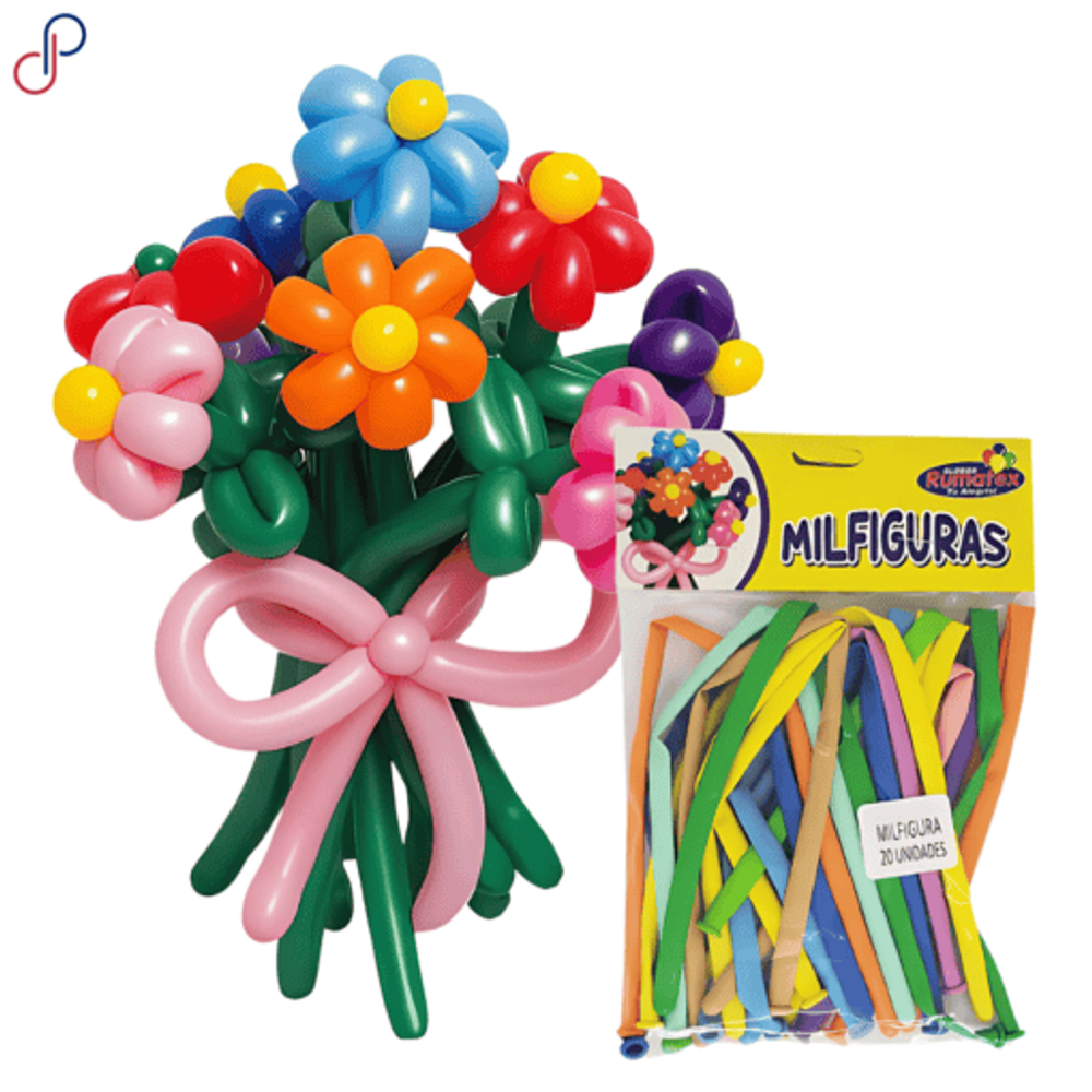Globo Rumatex Mil Figuras x20, referencia 9506. Fotografía de producto de distribuidor verificado; redimensionada sin reconstrucción.