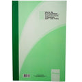 Libro de contabilidad de 100 folios y 3 columnas, imagen principal sobre fondo blanco.