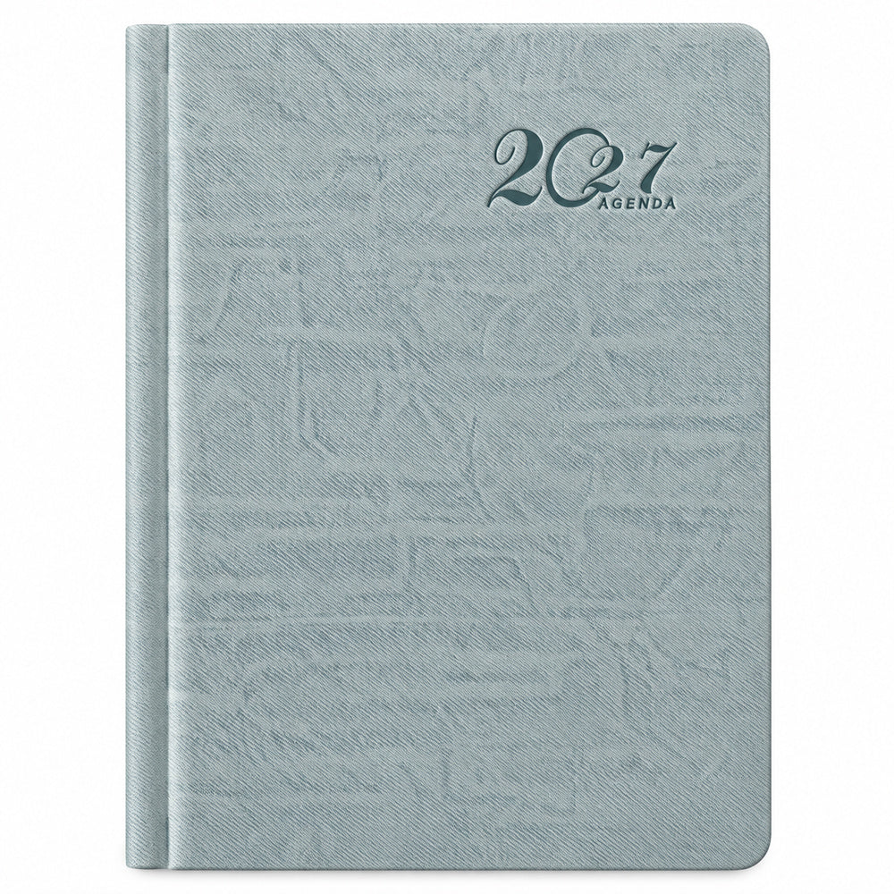 Agenda Diver Class DC/60 2027, SKU 41229-1: cubierta azulada pastel. Fotografía retocada sobre blanco sin envoltorio.