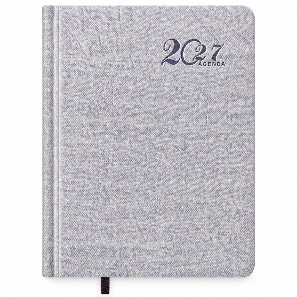Agenda Diver Class DC/60 2027, SKU 41229-1: cubierta lila pastel. Fotografía retocada sobre blanco sin envoltorio.