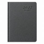 Agenda Diver Class DC/61 2027, SKU 41229-2: cubierta gris. Fotografía retocada sobre blanco sin envoltorio.