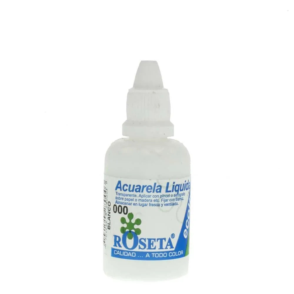 Acuarela Liquida Ecolín Roseta - Blanco 000 30 cc