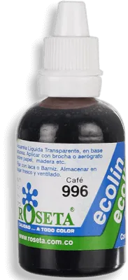 Acuarela Liquida Ecolín Roseta - Café 996 30 cc