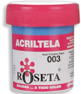 Acritela Roseta - En Colores Planos - Azul cobalto claro 30cc