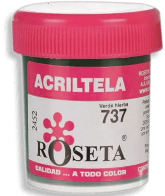 Acritela Roseta - En Colores Planos - Verde Hierba 30cc