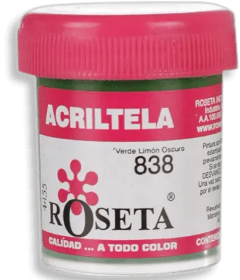 Acritela Roseta - En Colores Planos - Verde Limón oscuro 30cc