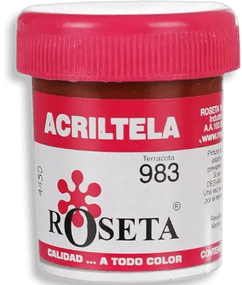 Acritela Roseta - En Colores Planos - Café terracota 30cc