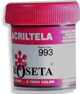 Acritela Roseta - En Colores Planos - Café pardo claro 30cc