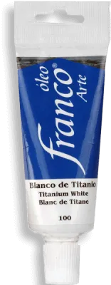 Pintura Oleo Franco Arte tamaño 37 cc Blanco de Titanio 100