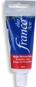 Pintura Oleo Franco Arte tamaño 37 cc Rojo Bermellón 403