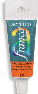 Pintura Oleo Franco Arte tamaño 37 cc Naranja Cadmio 600
