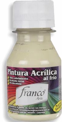 Pintura Acrílica Franco Arte 60ml Al Frio - Marfil