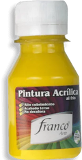 Pintura Acrílica Franco Arte 60ml Al Frio - Amarillo Sol