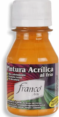Pintura Acrílica Franco Arte 60ml Al Frio - Durazno