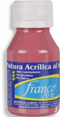 Pintura Acrílica Franco Arte 60ml Al Frio - Rosa Viejo