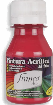 Pintura Acrílica Franco Arte 60ml Al Frio - Fucsia Floral