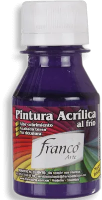 Pintura Acrílica Franco Arte 60ml Al Frio - Violeta Nocturna