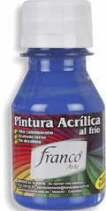 Pintura Acrílica Franco Arte 60ml Al Frio - Azul Eléctrico