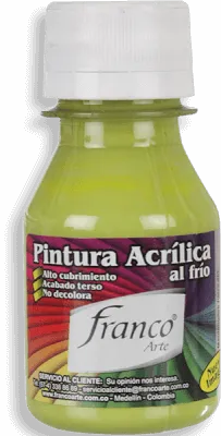 Pintura Acrílica Franco Arte 60ml Al Frio - Verde Pistacho