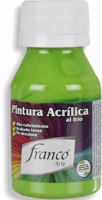 Pintura Acrílica Franco Arte 60ml Al Frio - Verde Manzana