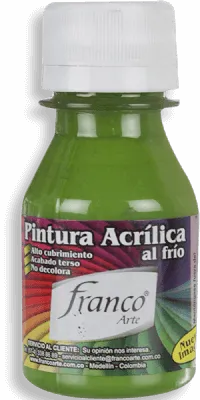 Pintura Acrílica Franco Arte 60ml Al Frio - Verde Aguacate