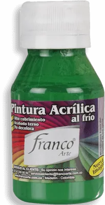 Pintura Acrílica Franco Arte 60ml Al Frio - Verde Iguana
