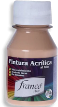 Pintura Acrílica Franco Arte 60ml Al Frio - Arena Calida