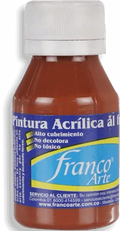 Pintura Acrílica Franco Arte 60ml Al Frio - Marrón Barro