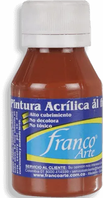 Pintura Acrílica Franco Arte 60ml Al Frio - Marrón Barro