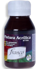 Pintura Acrílica Franco Arte 60ml Al Frio - Marrón Oscuro