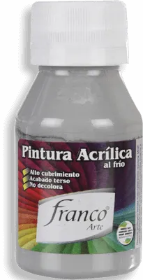 Pintura Acrílica Franco Arte 60ml Al Frio - Gris