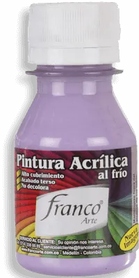 Pintura Acrílica Franco Arte 60ml Al Frio - Lila