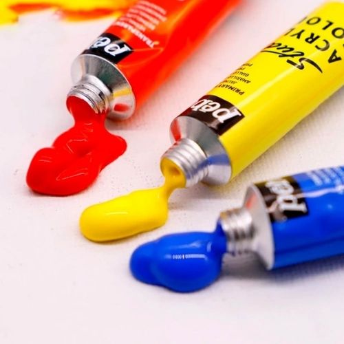 Acrilica Pebeo Paquete De 12ml X12 Colores Primarios Muestra De Pintura