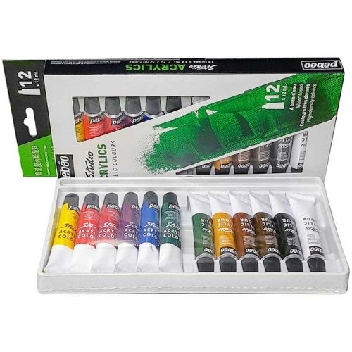 Acrilica Pebeo Paquete De 12ml X12 Presentacion Perfecta