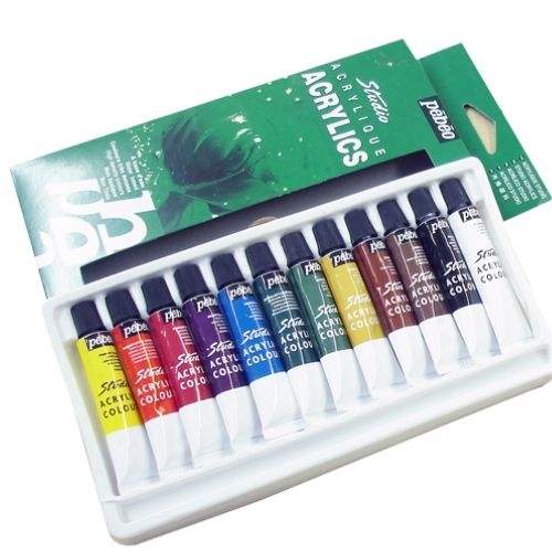Acrilica Pebeo Paquete De 12ml X12 Segunda Presentacion