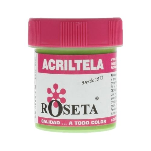 Acritela Roseta 30cc En Todos Los Colores Verde Limon Unidad