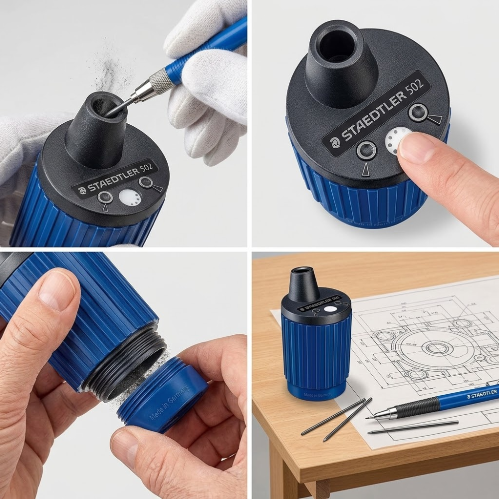 Afilaminas Staedtler Mars 502 con Depósito