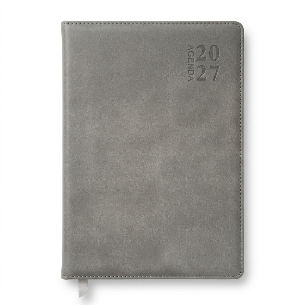 Agenda Ejecutiva Rino Cantón Dorado Pasta Gris