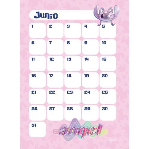 Agenda Planeador Diario de Stitch personaje de Disney con Sticker