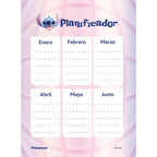 Agenda Planeador Diario de Stitch personaje de Disney con Sticker