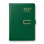 Agenda Rino con Solapa y Broche Metálico Verde