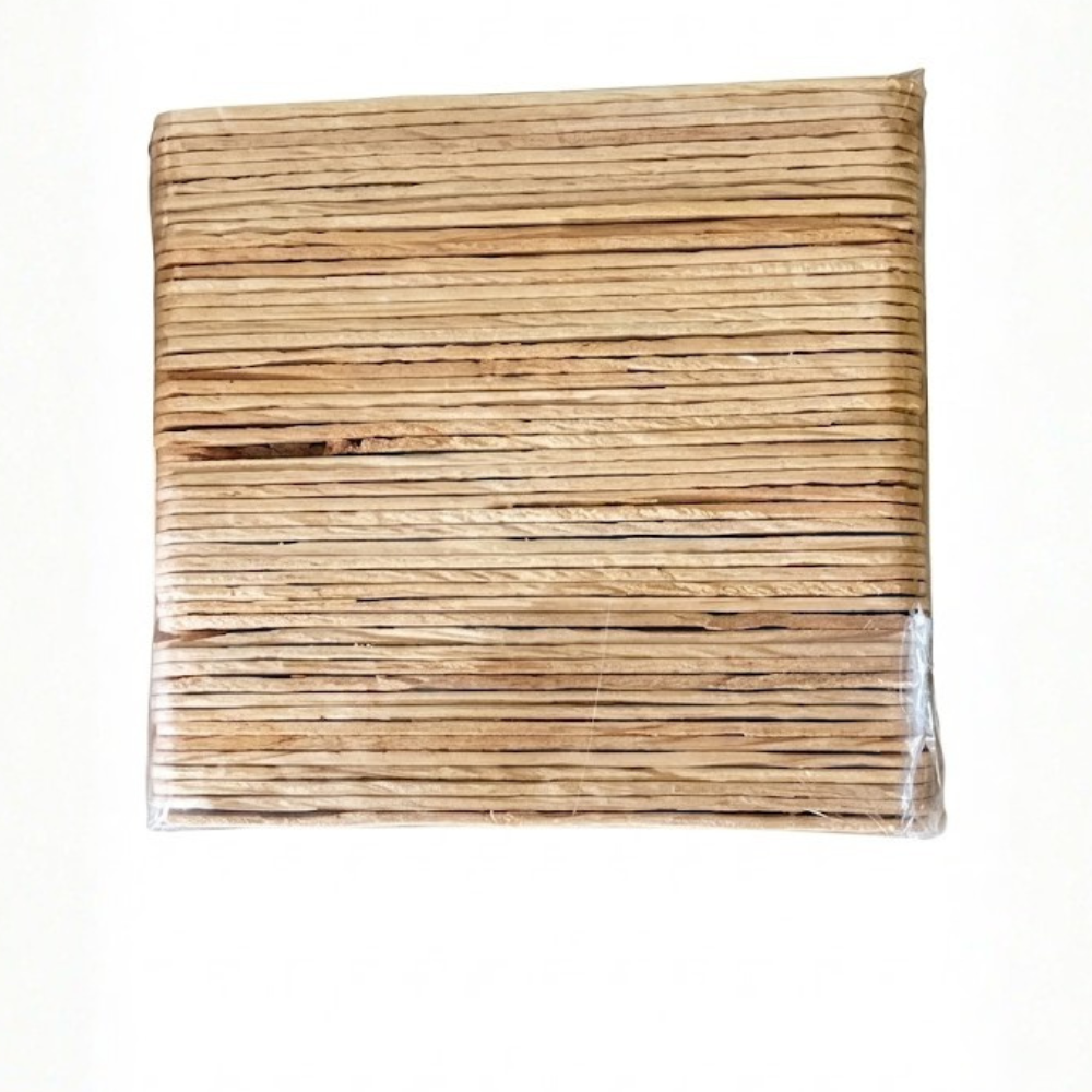 Bajalenguas de Madera Natural 15 cm x50