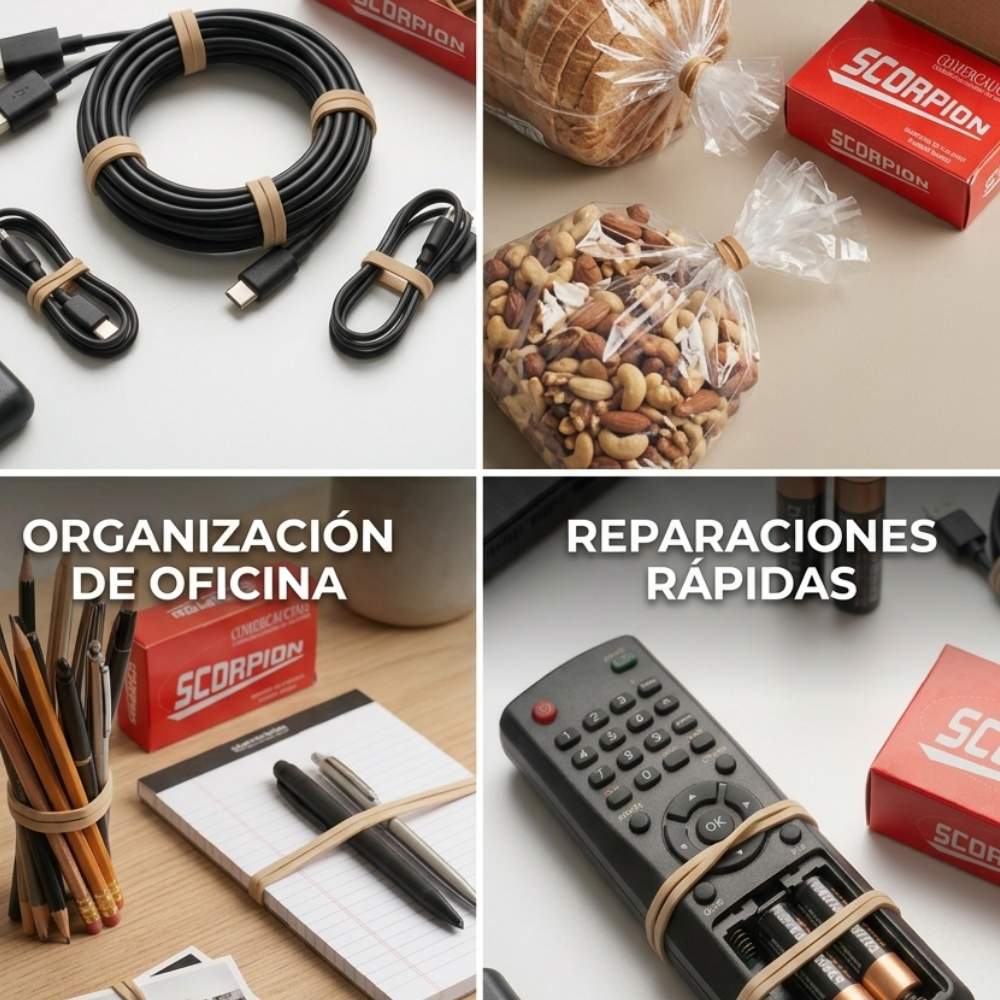 Bandas De Caucho - Natural 25 gramos En caja Scorpion