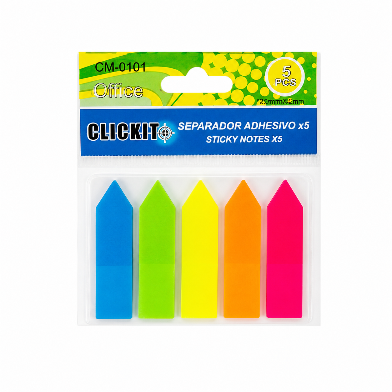 Banderitas Separadoras Clickit o Flechas Adhesivas x 25