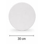 Bastidor Redondo 30 cm de diámetro en MDF - Lienzo con 2 Capas de Gesso