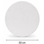 Bastidor Redondo 50 cm de diámetro en MDF - Lienzo con 2 Capas de Gesso