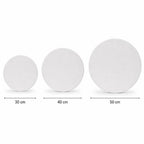 Bastidor Redondo 50 cm de diámetro en MDF - Lienzo con 2 Capas de Gesso