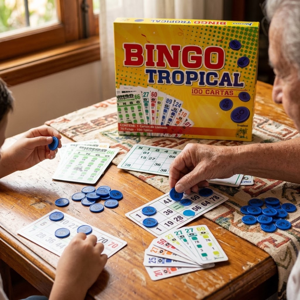 Bingo Tropical x 100 Cartas Artisan Caja Grande