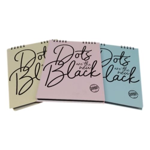 Bitacora Para Lettering Hojas Negras De Formas Futuro Muestra