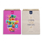 Bitacora o Sketchbook Kiut 2027 28x21 cm Argollado 100 Hojas 50 punteadas